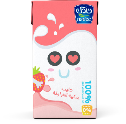 ناديك حليب الفراولة - ١٢٥ مل