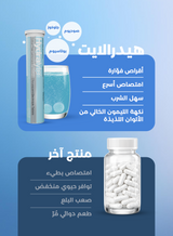 هايدرالايت أقراص فوارة بنكهة الليمونادة – ٢٠ قرص