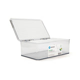 اي ديزاين صندوق نفايات مطبخ قابل للتكديس – ٧.١ × ١٠.٧ × ٣.٧ بوصة شفاف