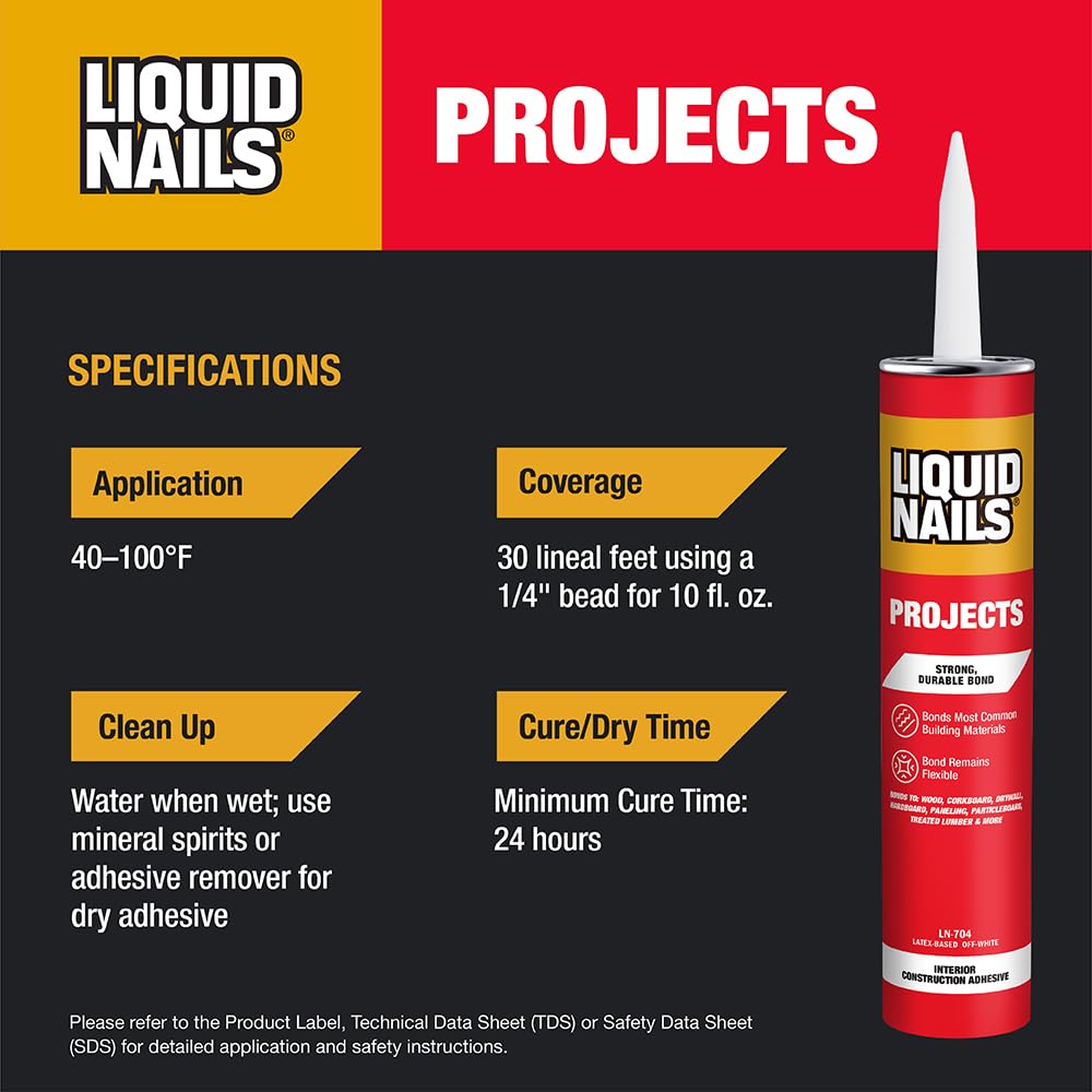 ليكود نيلز لاصق بناء قائم على اللاتكس – أبيض مائل للصفرة – ٢٨ أونصة