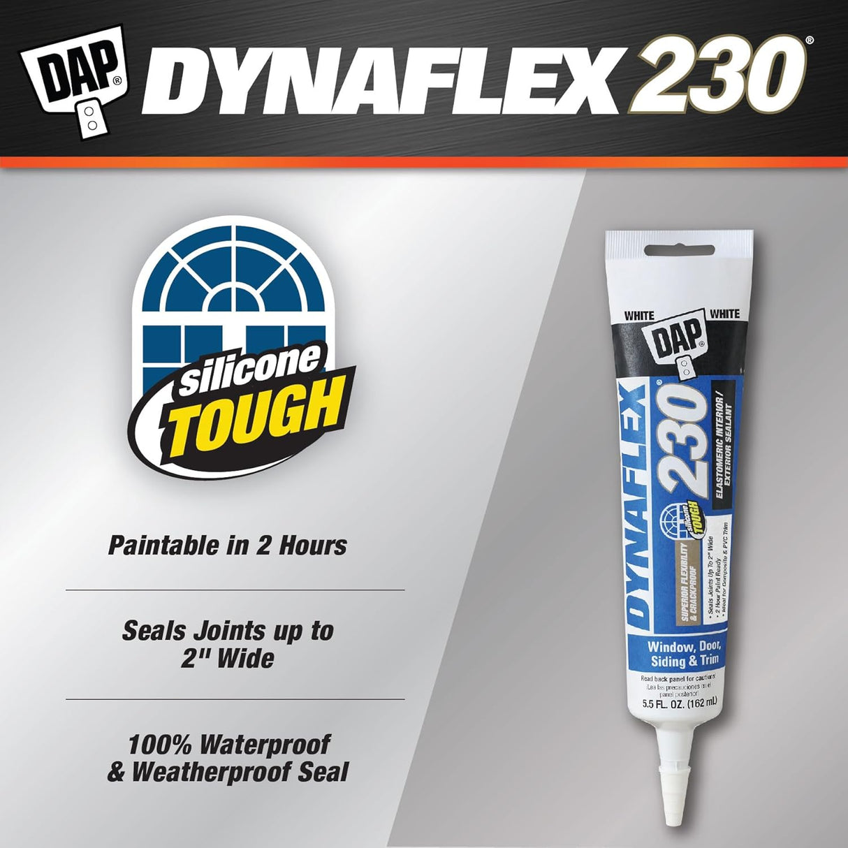 داب مانع تسرب DYNAFLEX 230 للاستخدام الداخلي والخارجي– أبيض ٥.٥ أونصات
