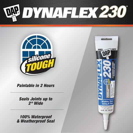 داب مانع تسرب DYNAFLEX 230 للاستخدام الداخلي والخارجي– أبيض ٥.٥ أونصات