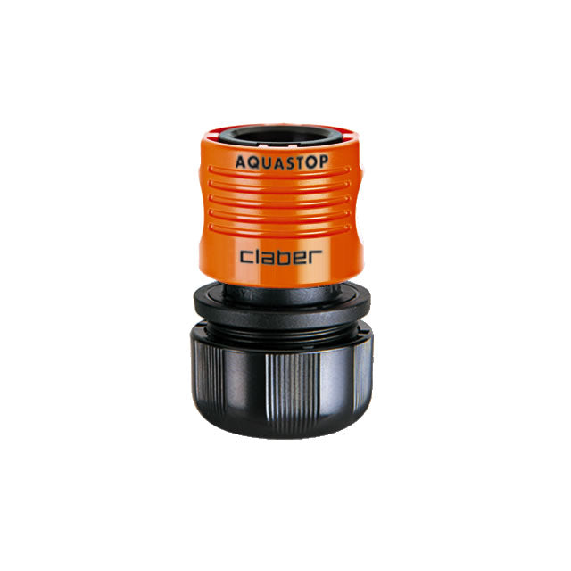 كلابير وصلة خرطوم مع بطاقة إيقاف أكوا - ٣/٤ بوصة
