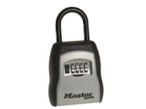 ماستر لوك خزنة مفاتيح محمولة برمز ٤ أرقام- ١١ × ٨ × ٤ سم – فضي وأسود